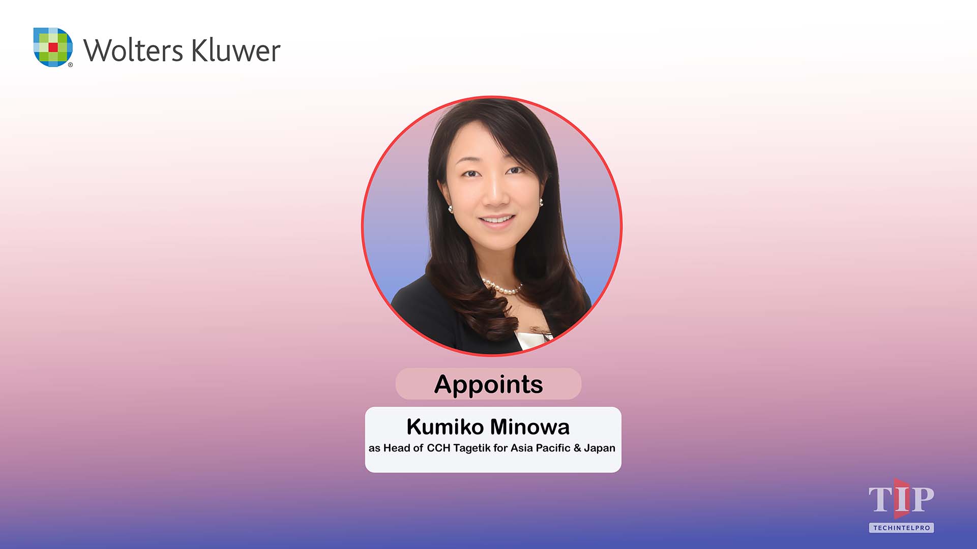  Wolters Kluwer Appoints Kumiko Minowa to Lead CCH Tagetik Across APJ